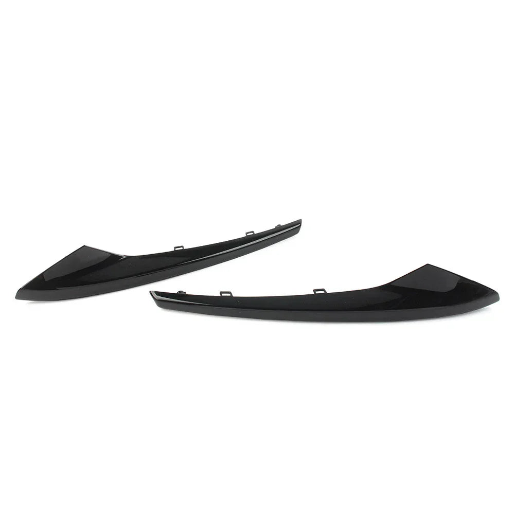 Black Front Bumper Outer Grill Covers for Jaguar XE R-Sport (2015-2019)