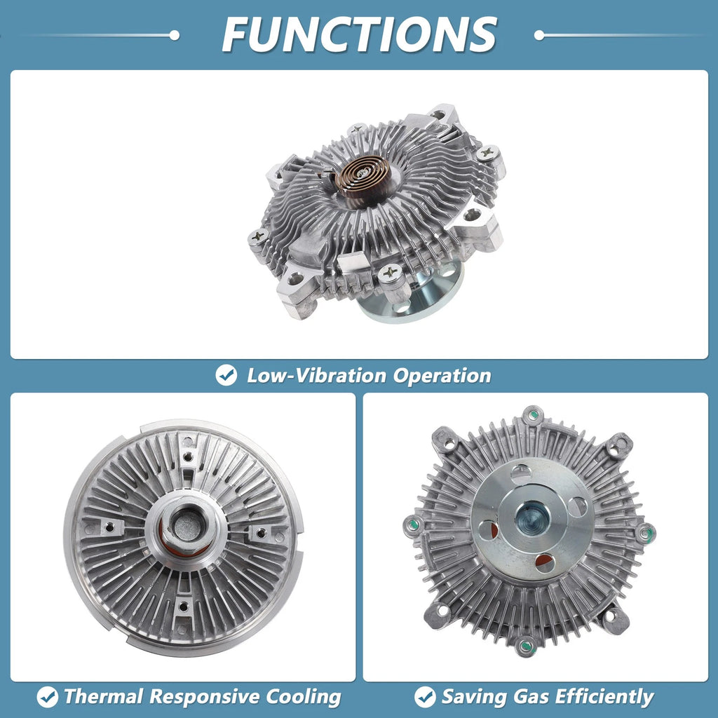Engine Cooling Fan Clutch for Chevrolet Astro 2500 L4 2.5L (1996–2005) No.89000131