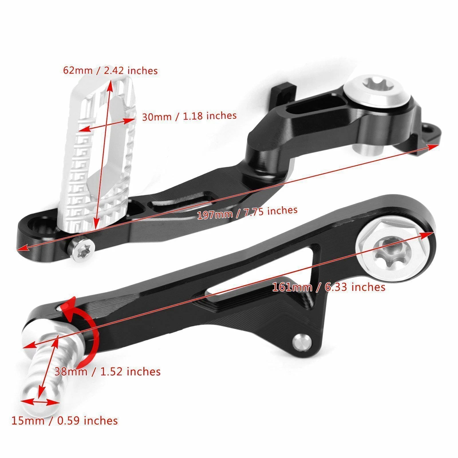 Gear Shift Lever & Brake Pedal for BMW R1250GS (2019–2023)