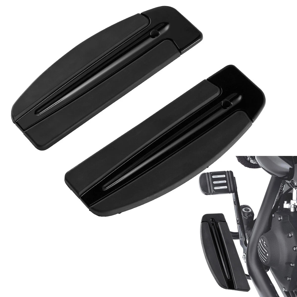 Slipstream Rider Floorboard Inserts for Harley Street Road Glide (1986–Up)
