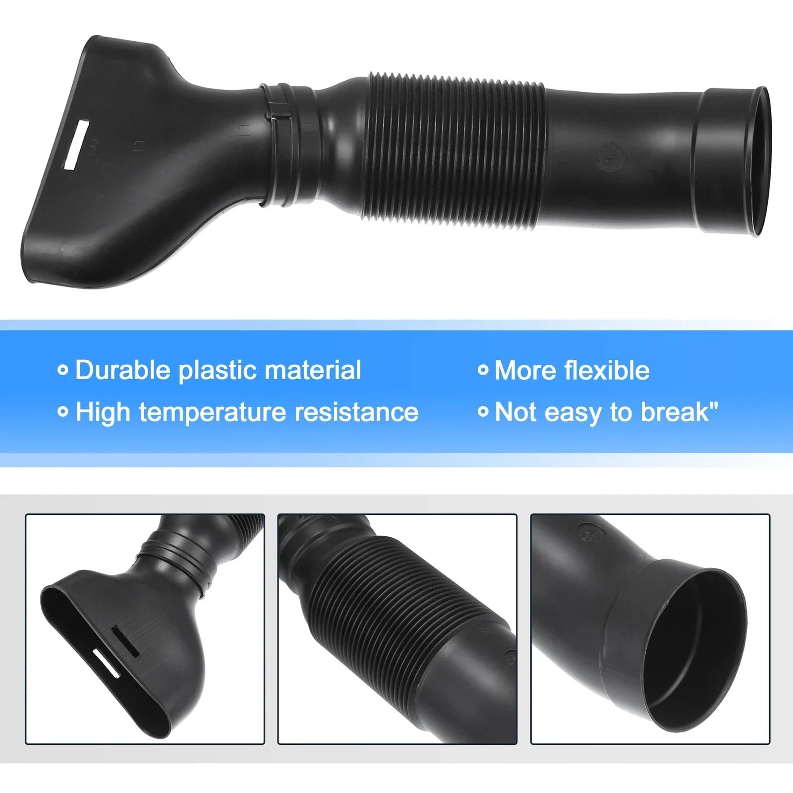 Car Air Intake Hose Tube for Mercedes-Benz C240 C320 (2001-2005) Black