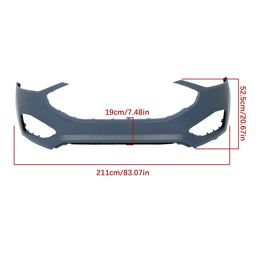Front Upper Bumper Cover for Ford Edge (2019-2024)