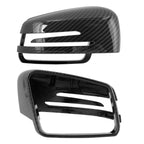 Carbon Fiber Rear View Side Mirror Cover Cap for Mercedes S E C (2009–2013)