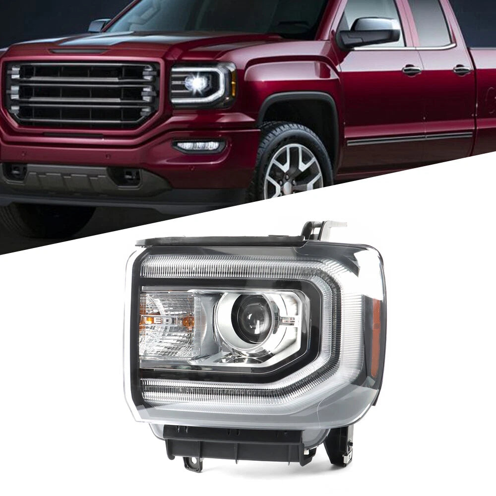 LED DRL Projector Headlight for GMC Sierra 1500 (2016â2018)
