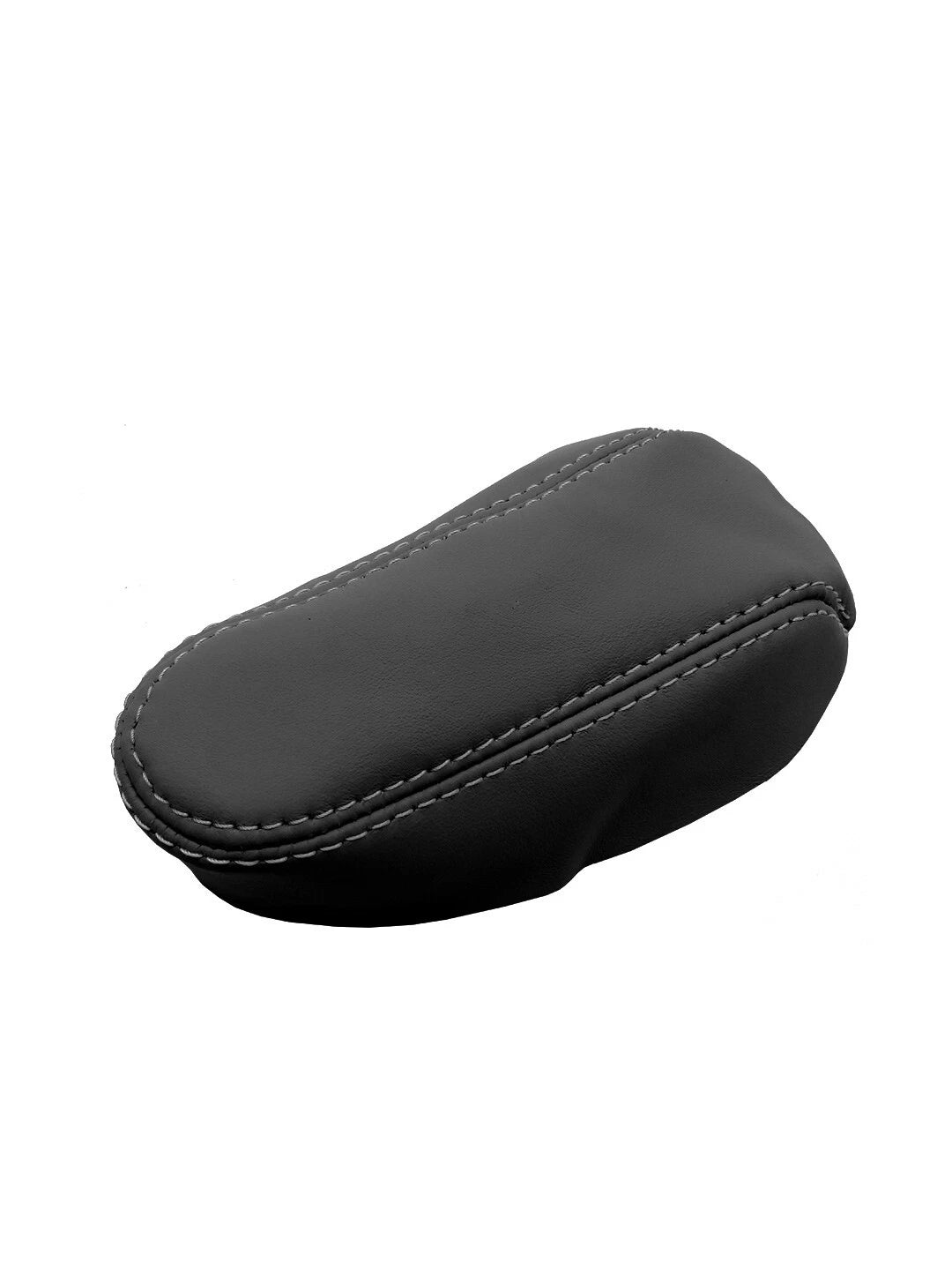 Console Armrest Cover for Audi TT (2008–2015) Gray Stitch PVC Leather
