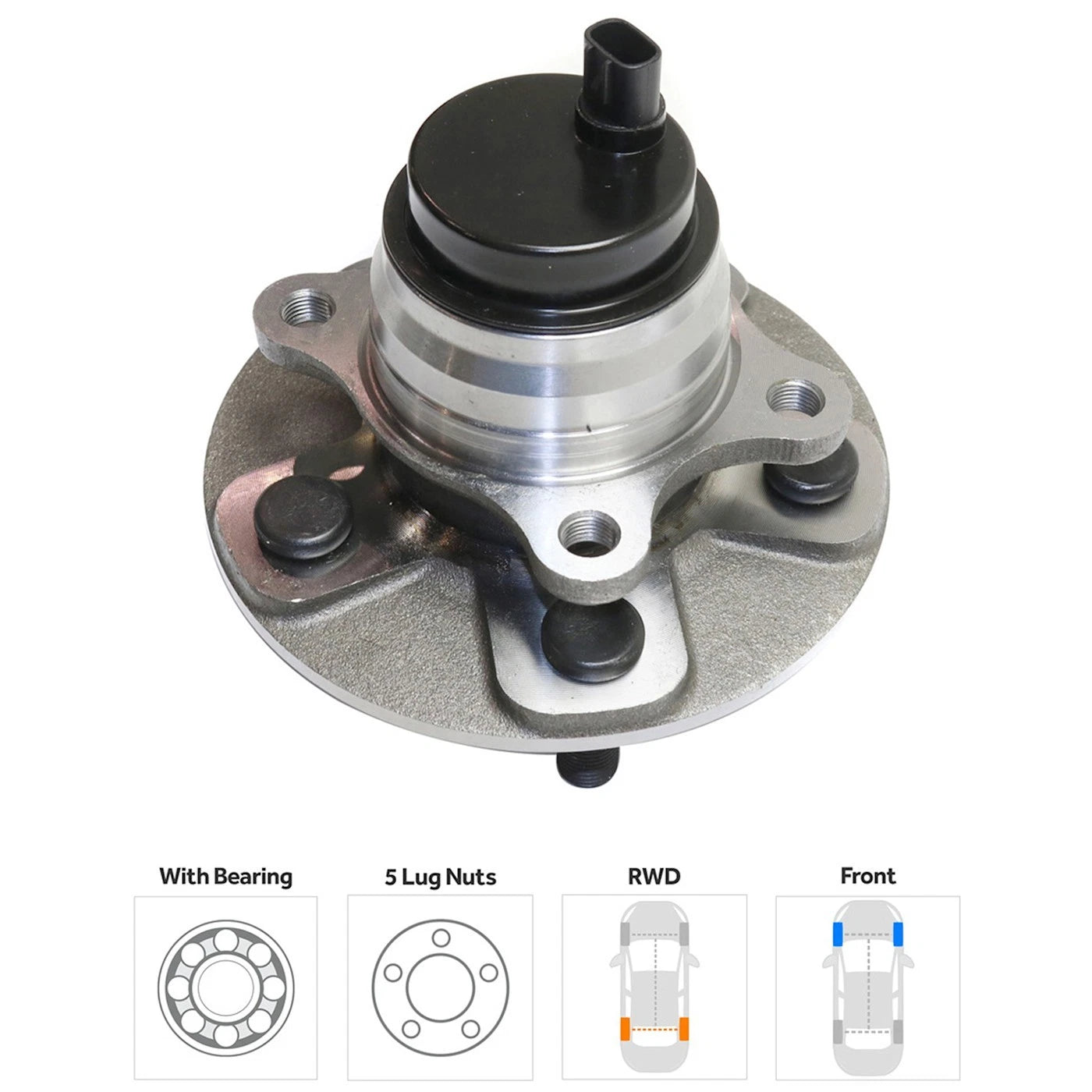 Front Right Wheel Hub for Lexus LS460 (2007–2017)