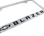 Chrome License Plate Frame Premium Engraved for Chevy Blazer (2019–2024)