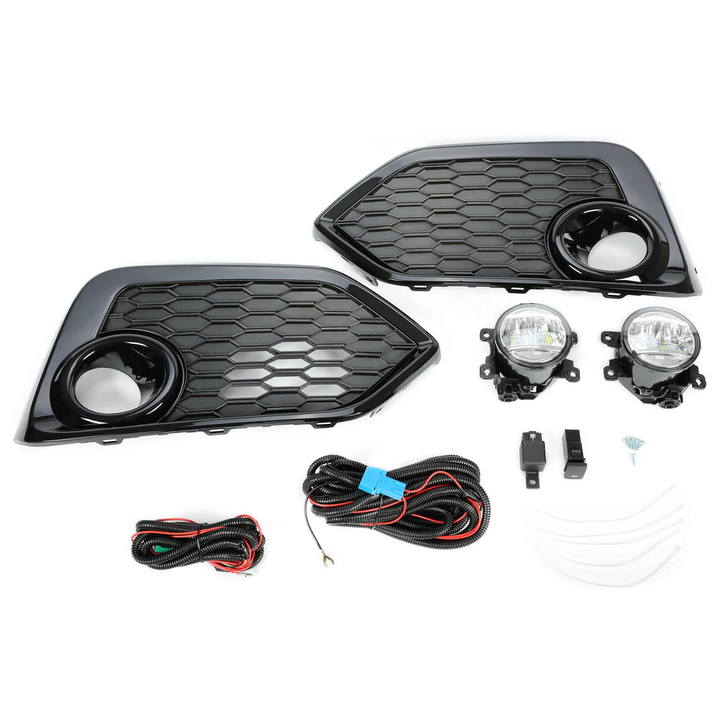LED Fog Lights for Honda Civic Hatchback Si (2017–2019) - Bezel Cover, Wiring, Switch Kits