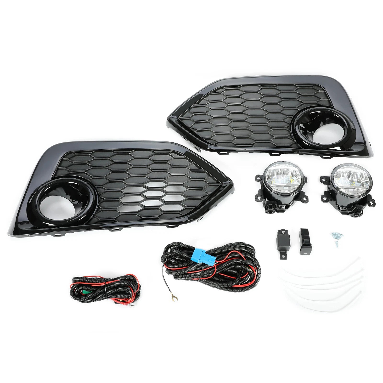 LED Fog Lights for Honda Civic Hatchback Si (2017–2019) - Bezel Cover, Wiring, Switch Kits