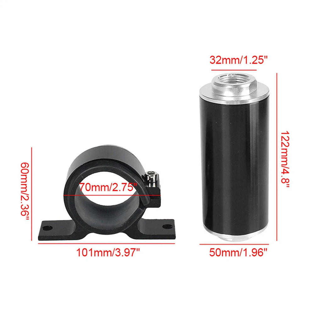 100 Micron Fuel Filter Bracket Adapter for Universal 6AN 8AN 10AN