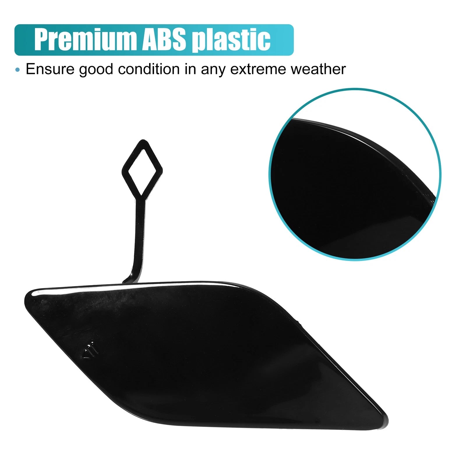 Front Bumper Tow Hook Cap for Mercedes Benz E-Class W212 (2009–2016) No.A2128850126 Black