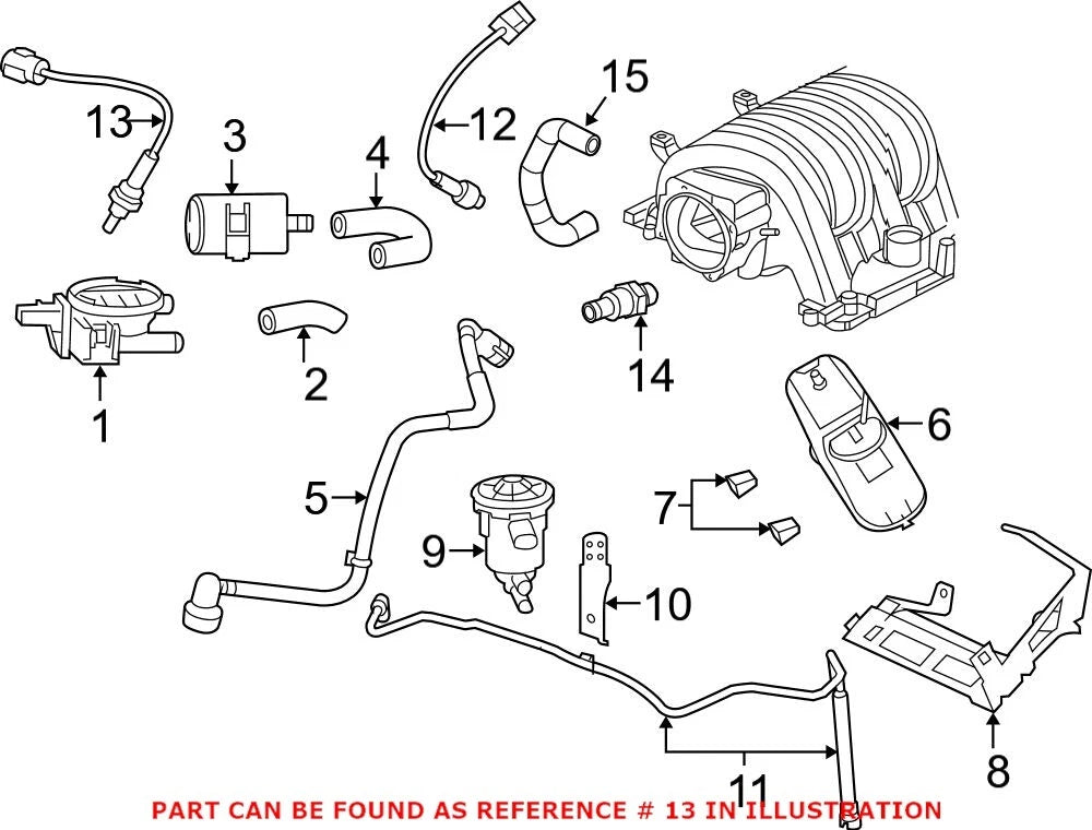 Oxygen Sensor for Chrysler Sebring, Dodge Dakota, Ram 1500 (2001–2010)