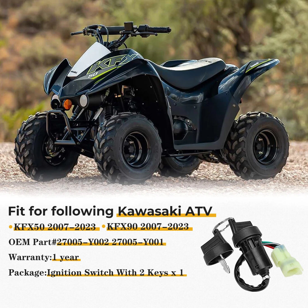 Ignition Assembly Switch for Kawasaki KFX50 KFX90 (2007–2023) #27005-Y002