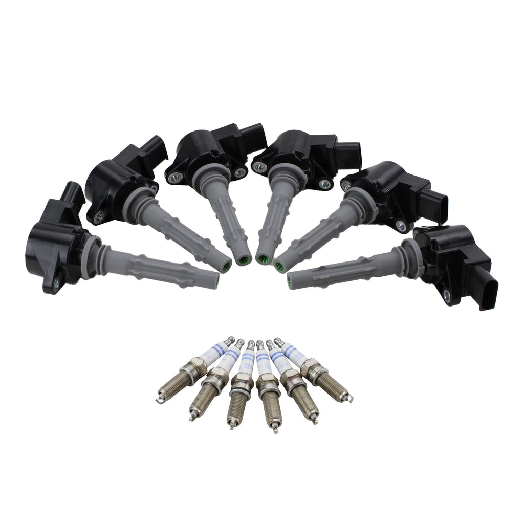 Set of 6 Ignition Coils & Spark Plugs for Mercedes R171 W209 W212