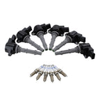 Set of 6 Ignition Coils & Spark Plugs for Mercedes R171 W209 W212