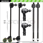 Front Tie Rod End & Sway Bar End Link Suspension Kit for Ford Focus (2000–2006)