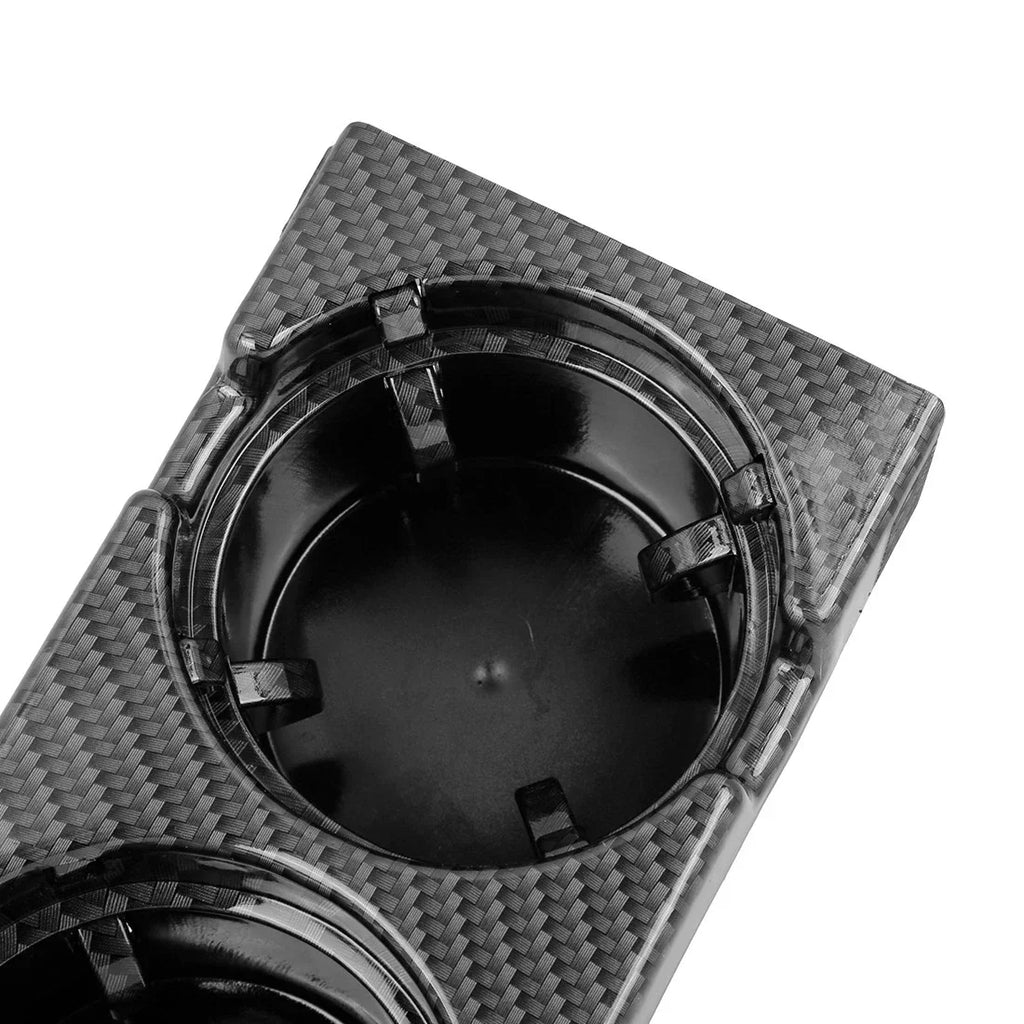 Car Center Console Cup Holder Carbon Fiber Pattern for BMW E46