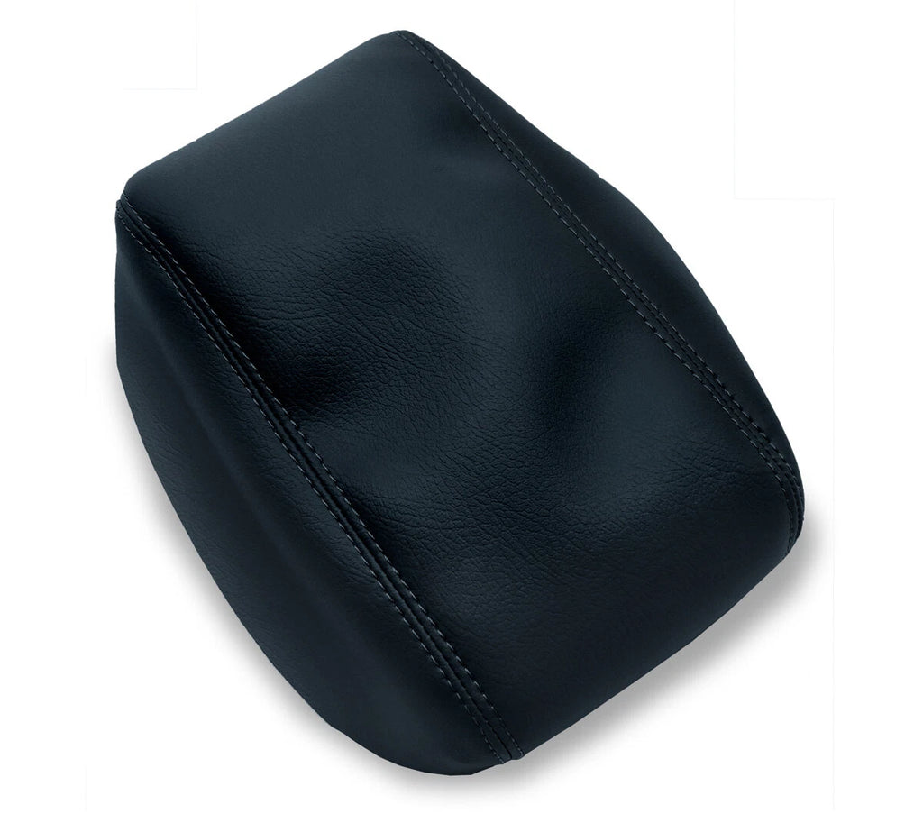 Center Console Lid Armrest Cover for Subaru Forester (2009–2018) Black PVC Leather