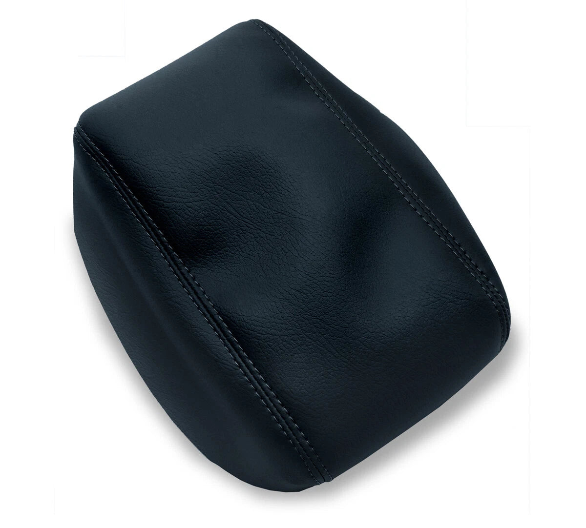 Center Console Lid Armrest Cover for Subaru Forester (2009–2018) Black PVC Leather