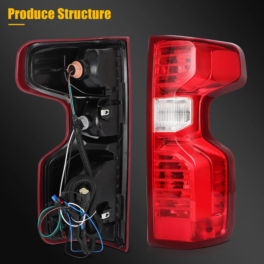Tail Lights Assembly for Chevy Silverado 1500 2500 (2019–2024) Pair