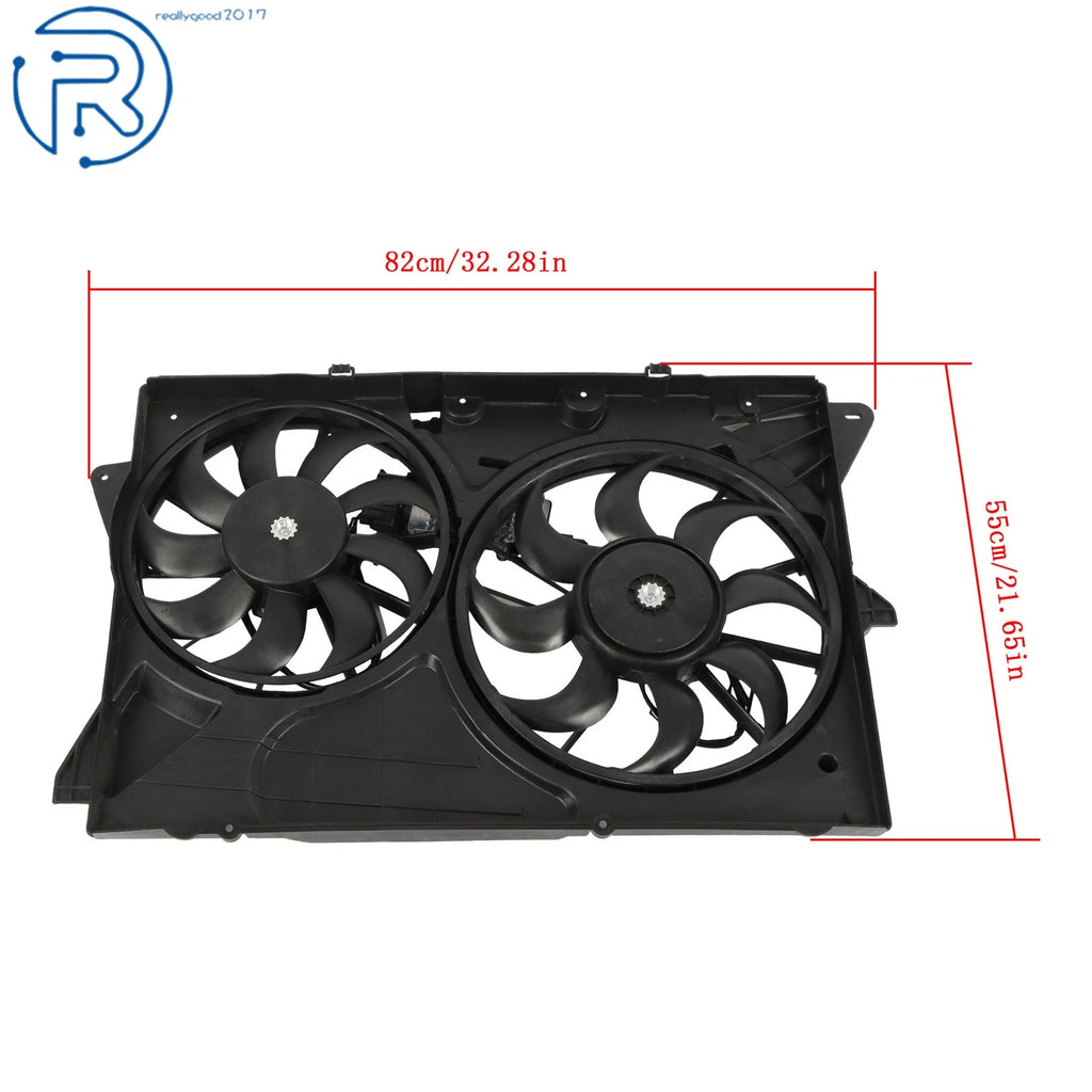 Radiator Condenser Fan Assembly W/ Module for Ford Flex (2010–2012)