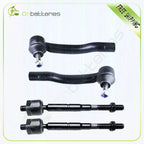 Set of 4 Front Inner Outer Tie Rods for Chevy Tracker (1999–2004)