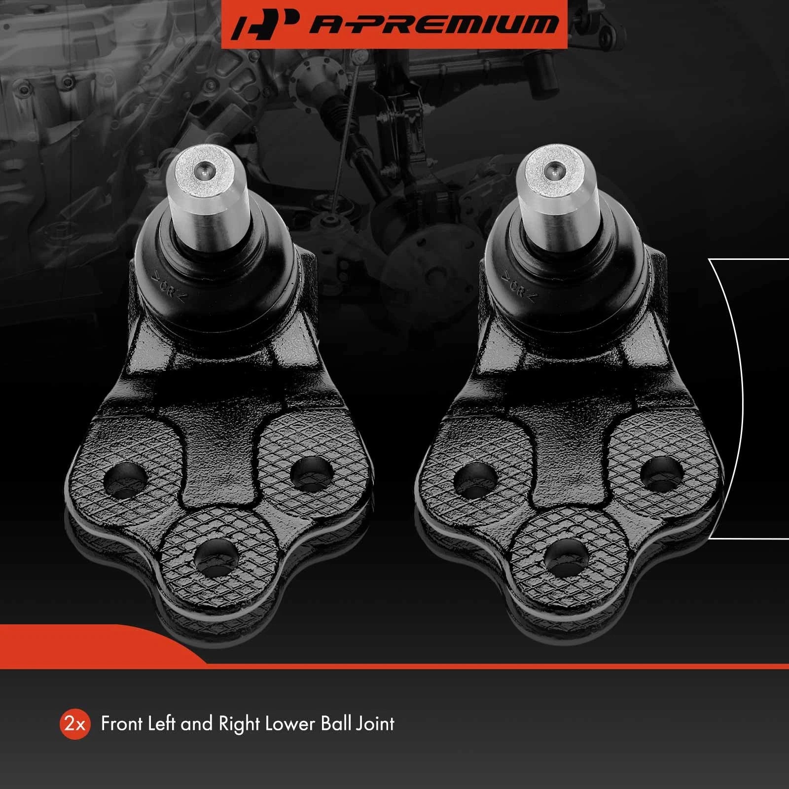 2X Front Lower Ball Joints for Jeep Compass (2017-2024)