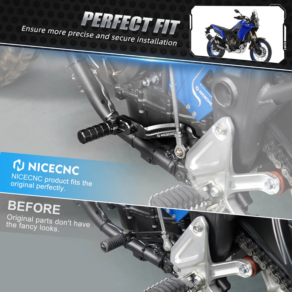 Adjustable Folding Gear Shift Pedal Lever for Yamaha Tenere 700 (2019–2024)