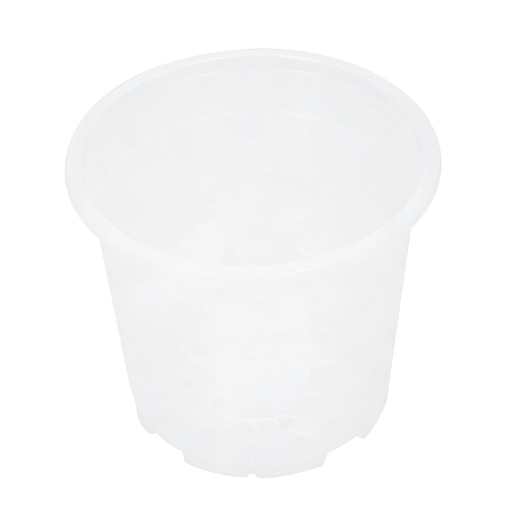 Set of 36 Reinforced Clear Nursery Pots for Plants and Flowers