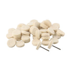 25mm Wool Felt Polishing Buffing Wheel Disc Pad Set for Jewelry (50x)