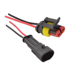 2 x Set Electrical Cable 2 Pin Connector Plug