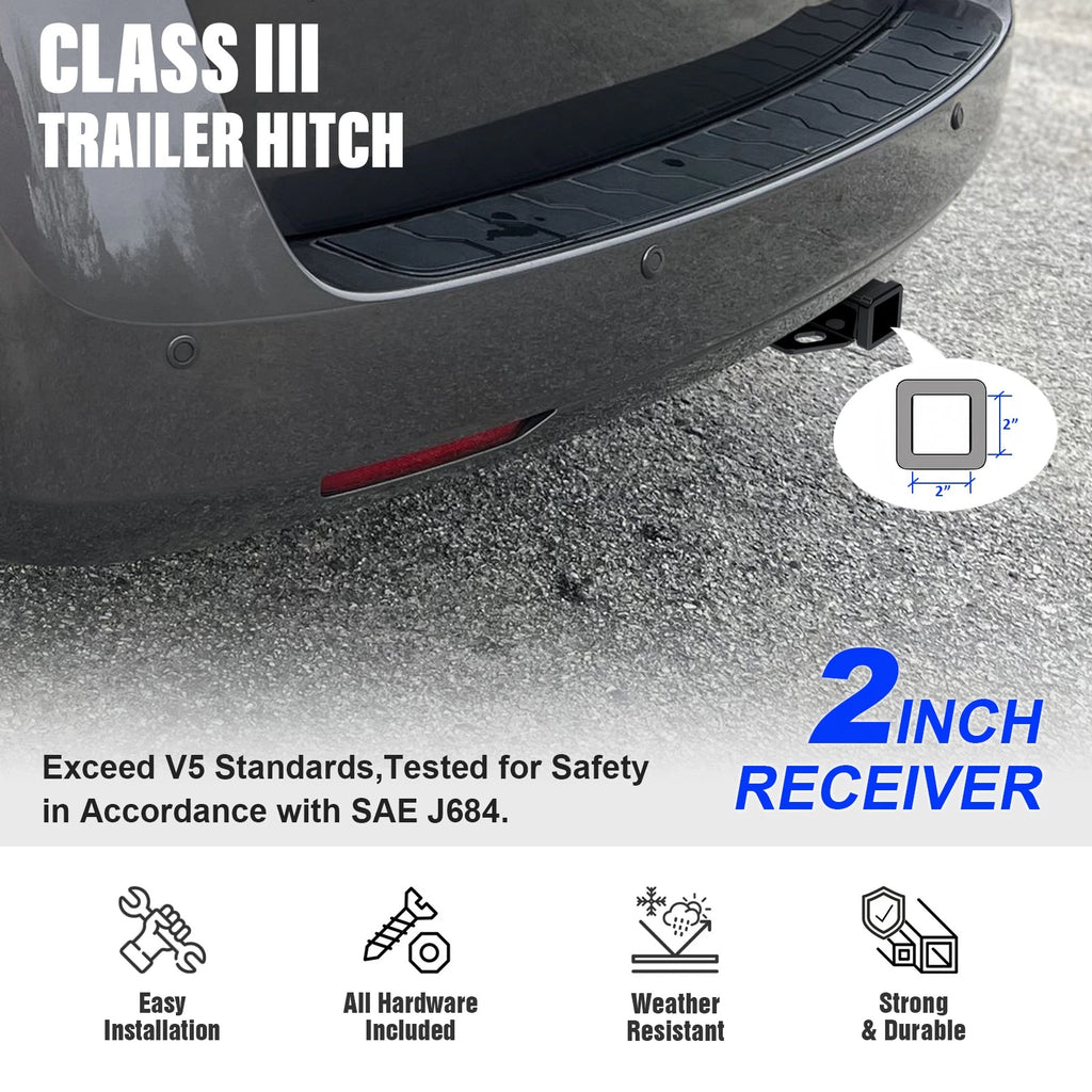 Towing Hitch Receiver Class 3 for Honda Odyssey (1999-2017)