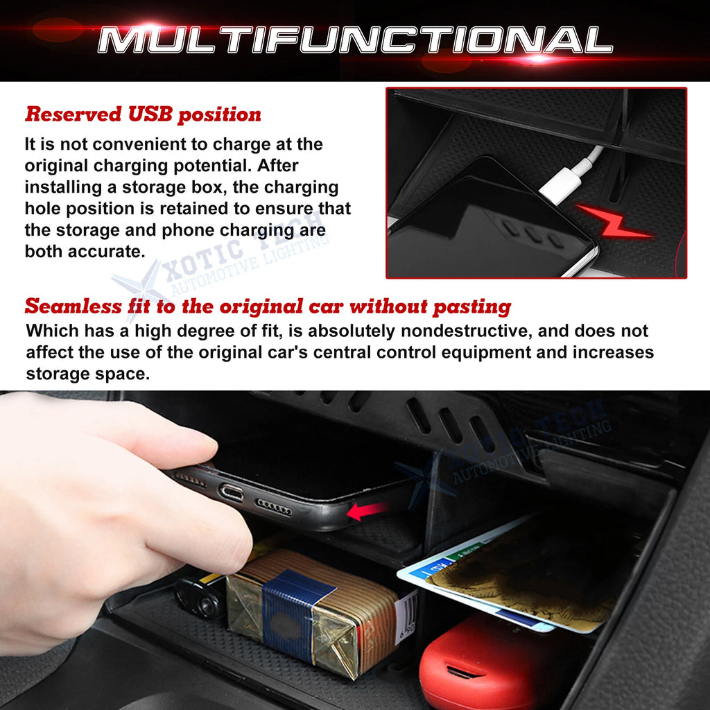 ABS Center Console Storage Organizer for Honda Civic (2016-2021)