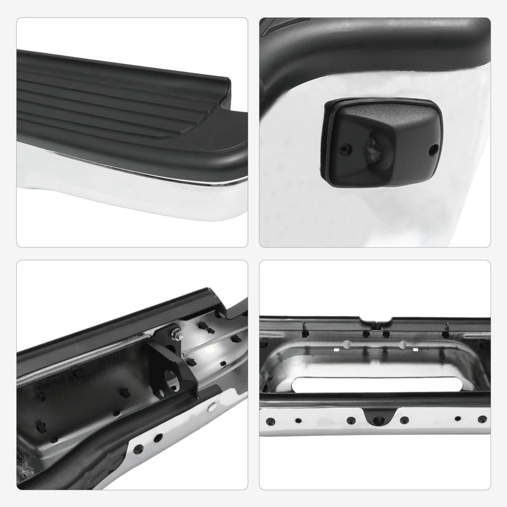 Chrome Rear Step Bumper Assembly for Toyota Tacoma (1995-2004)