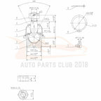 Set of 4 Front Control Arms with Ball Joints for Ford Expedition (2007-2014)