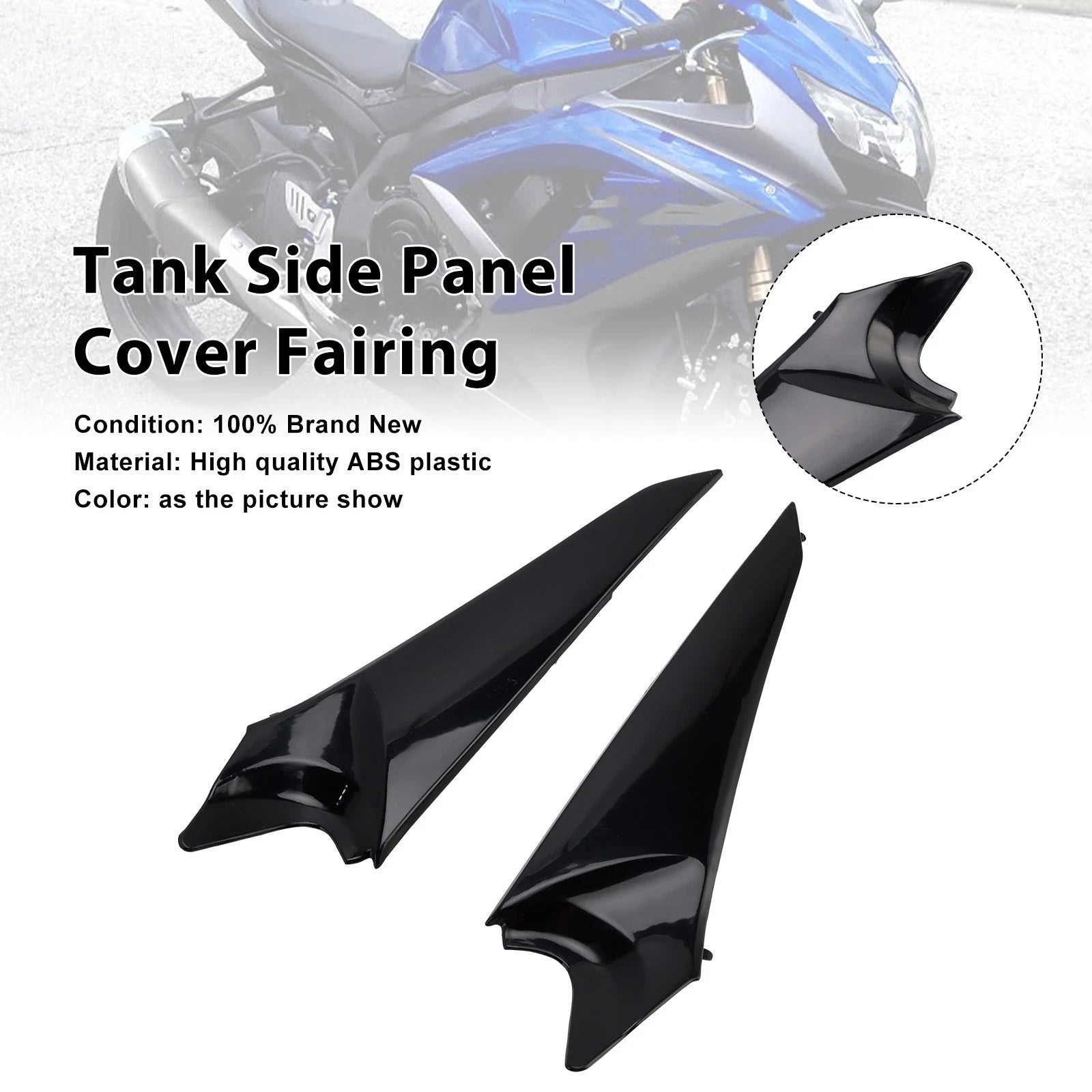 Tank Side Cover Panel Fairing for Suzuki GSXR600 GSXR750 (2008–2010)