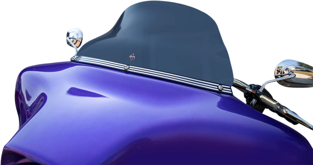 Klock Werks Flare Windshield 10.5" Dark Smoke for Motorcycle (KWW-01-0619-DS)