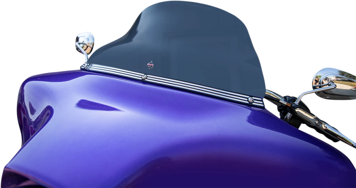 Klock Werks Flare Windshield 10.5" Dark Smoke for Motorcycle (KWW-01-0619-DS)