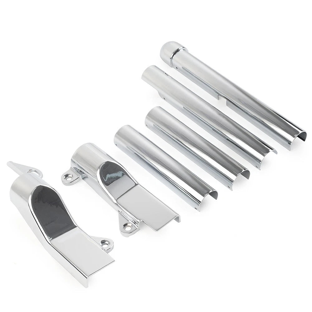 Rear Swingarm Tube Covers for Harley Davidson Softail (2000–2007) Chrome