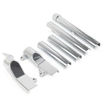 Rear Swingarm Tube Covers for Harley Davidson Softail (2000–2007) Chrome