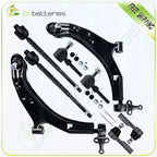 8pcs Front Lower Control Arms Tie Rod Ends Sway Bars for Nissan Sentra (2000–2006)