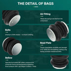 Pair Heavy Duty Air Bags Suspension Spring for