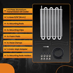 8 Row Transmission Oil Cooler Kit for Universal Car Truck Heavy Duty