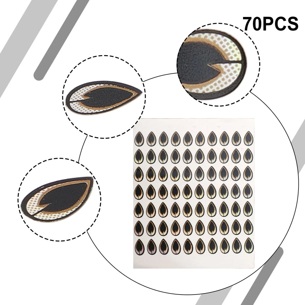2D Holographic Laser Flat Fishing Lure Eyes Stickers