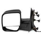 Driver Side Power Mirror for Ford Econoline (2003–2014) Manual Telescoping Black