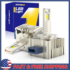 2X Xenon White LED Headlight Bulbs for D3S D3R