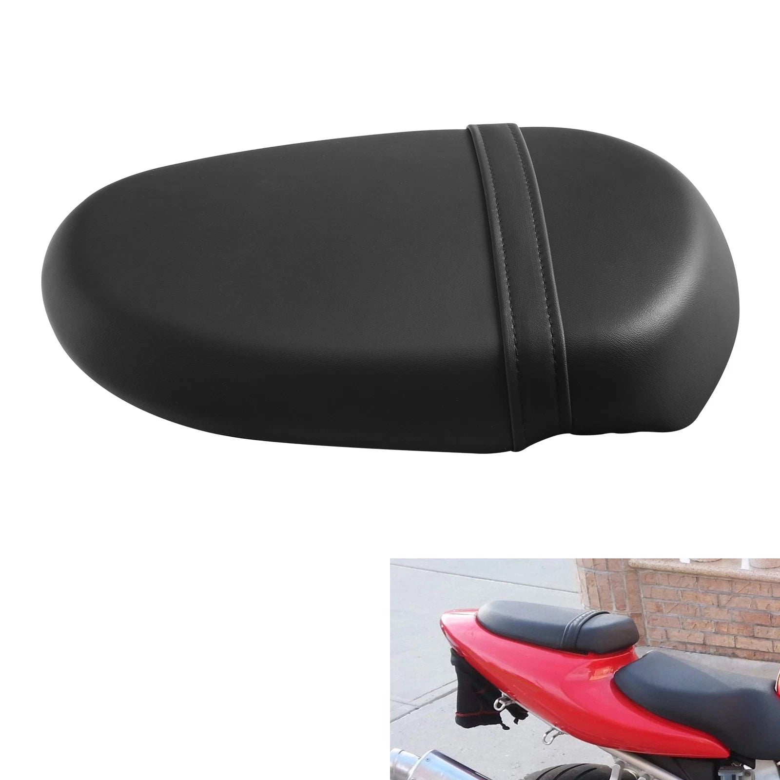 Rear Passenger Pillion Seat for Suzuki TL1000S (1997–2001) Black