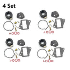 Set of 4 Carburetor Rebuild Kits for Yamaha Outboard 9.9 15 HP (1986–1995) 6E7-W0093-01