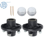 Set of 2 Trailer Hub Kits for 2000lbs Axle (4 on 4")