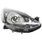 LH+RH  Black Headlights for Mazda 2 (2007 - 2014)